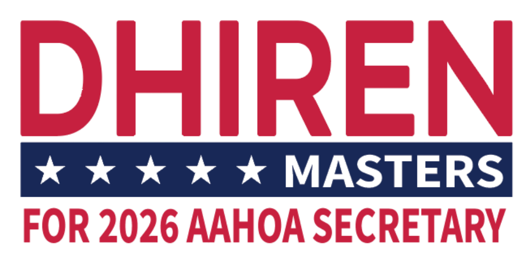 Dhiren for 2026 AAHOA Secretary